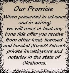 Oklahoma Process Server Promise